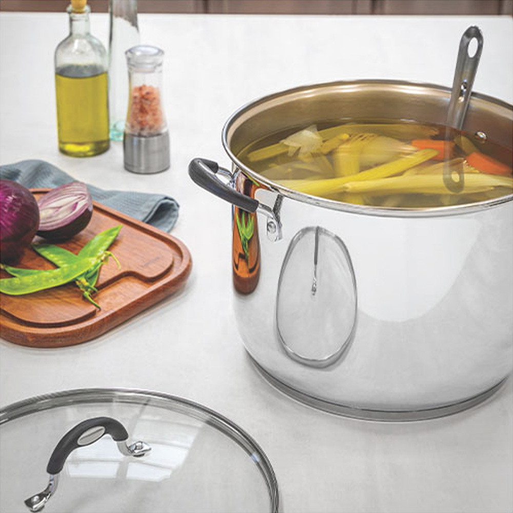 Tramontina 30cm Stainless Steel Stock Pot Image 5