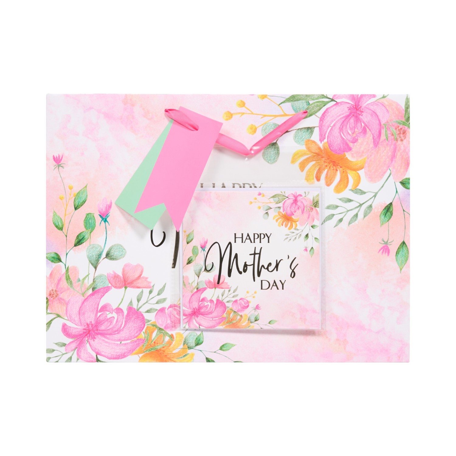 Mother's Day Shopper Gift Bag and Card Pink Image 5