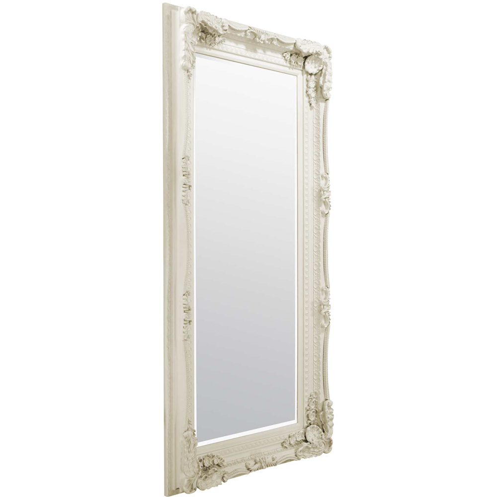 Carved Louis Ivory Large Wall Mirror 175 x 89cm Image 3