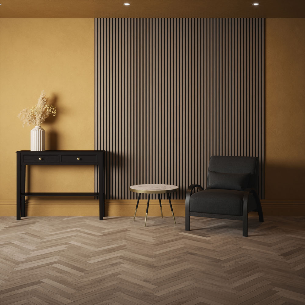 Kraus Easy Living Chestnut Acoustic Slat Wall Panel 240 x 60cm Image 3