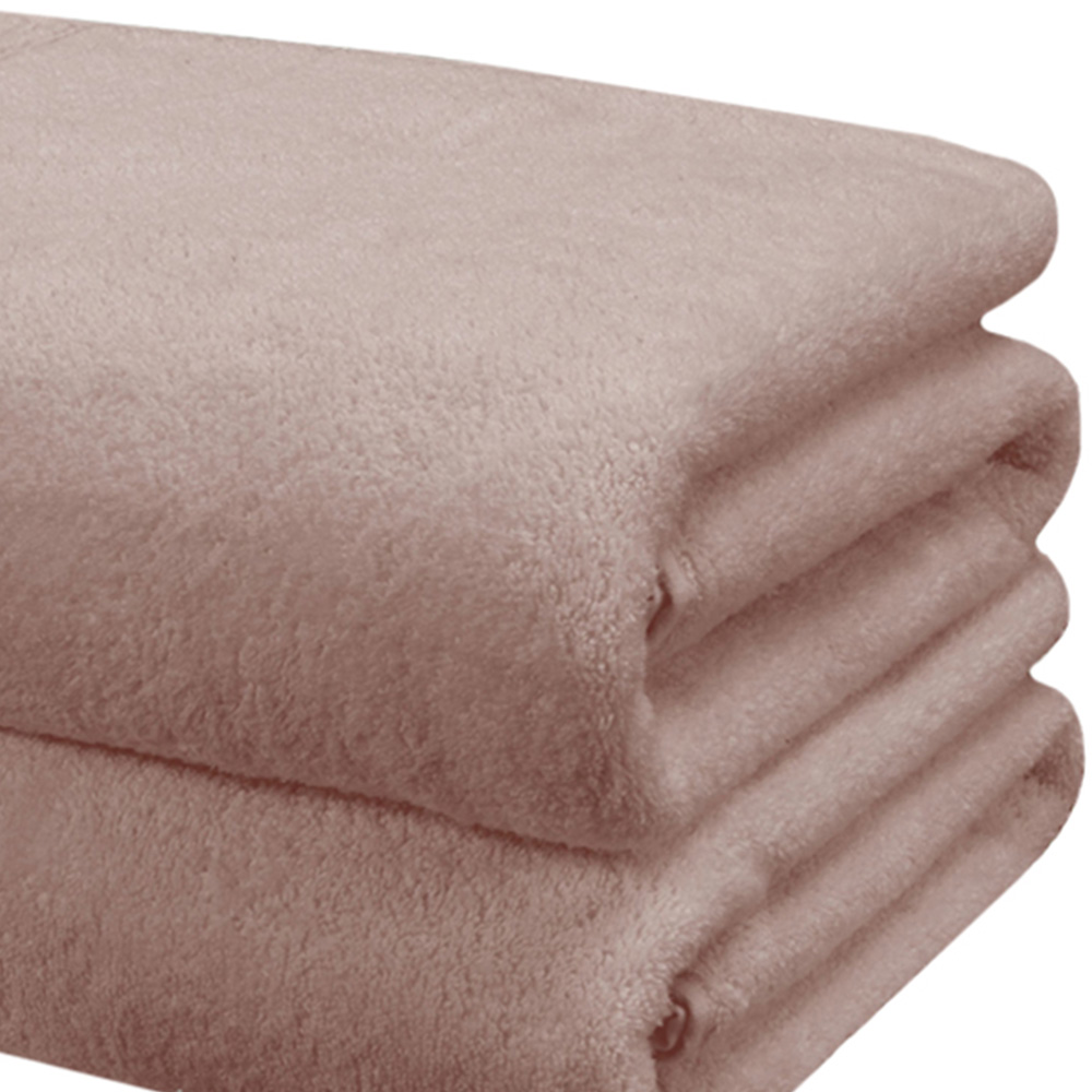 Rapport Home So Soft Super Soft and Absorbent Cotton Pink Bath Sheet Image 3