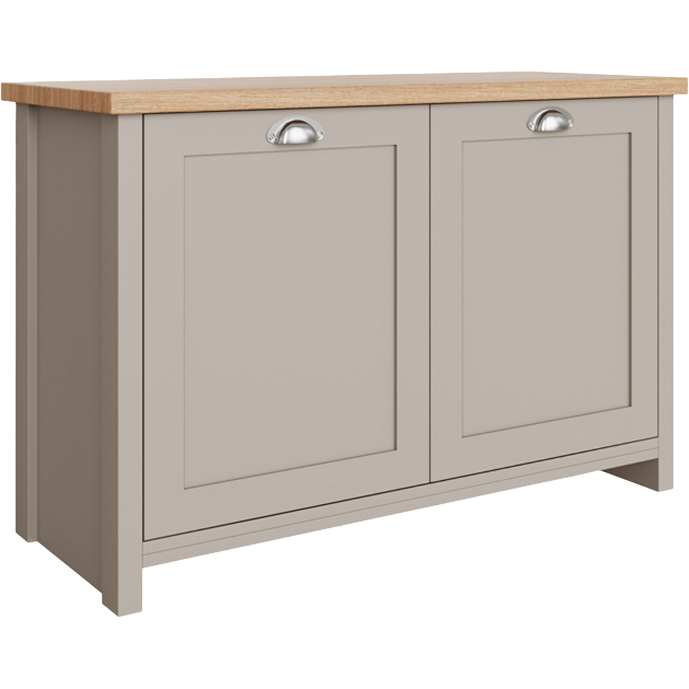 GFW Lancaster Grey Shoe Storage Image 2
