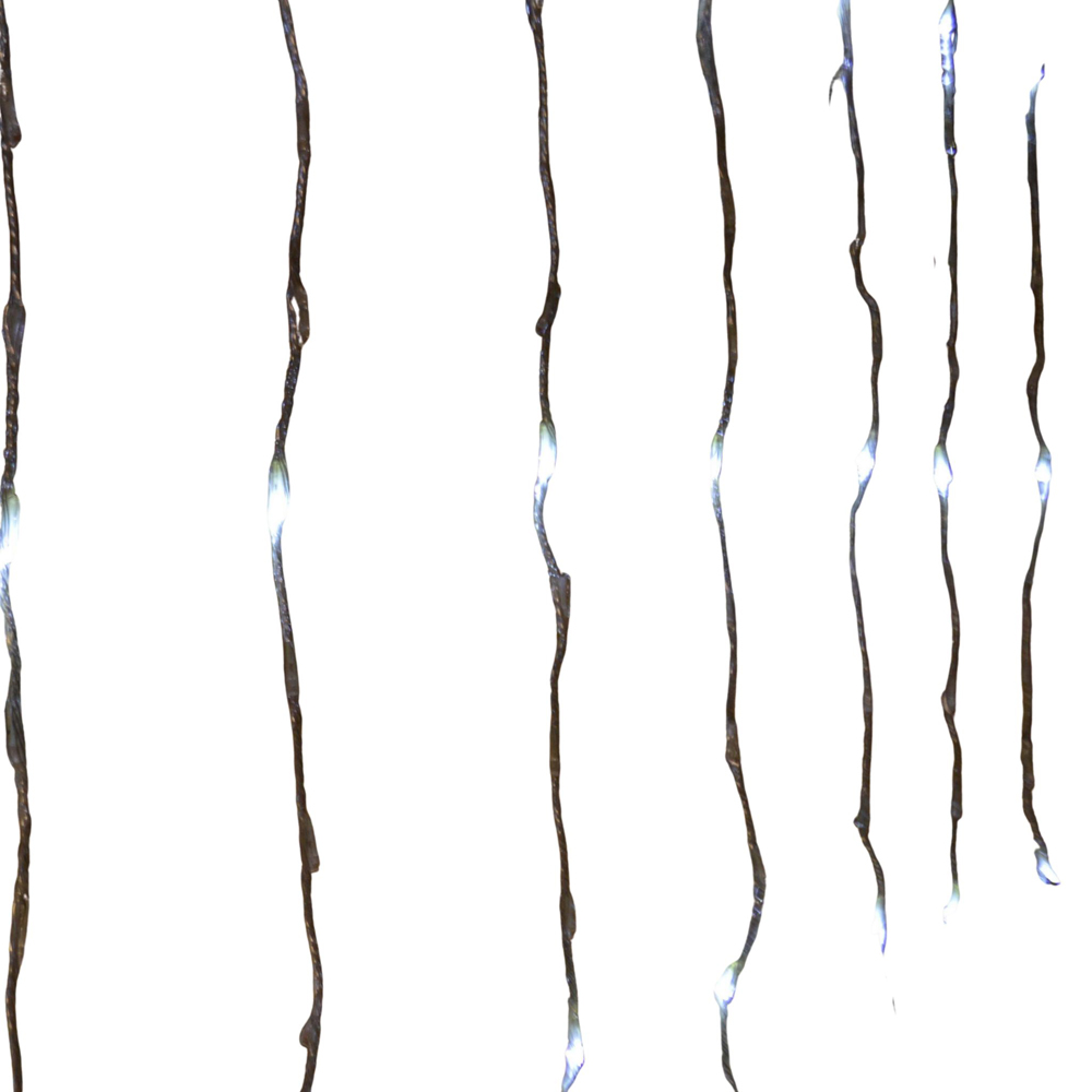 Premier 240 Cool White LED Cascading Waterfall Curtain Light 1.5 x 2m Image 2