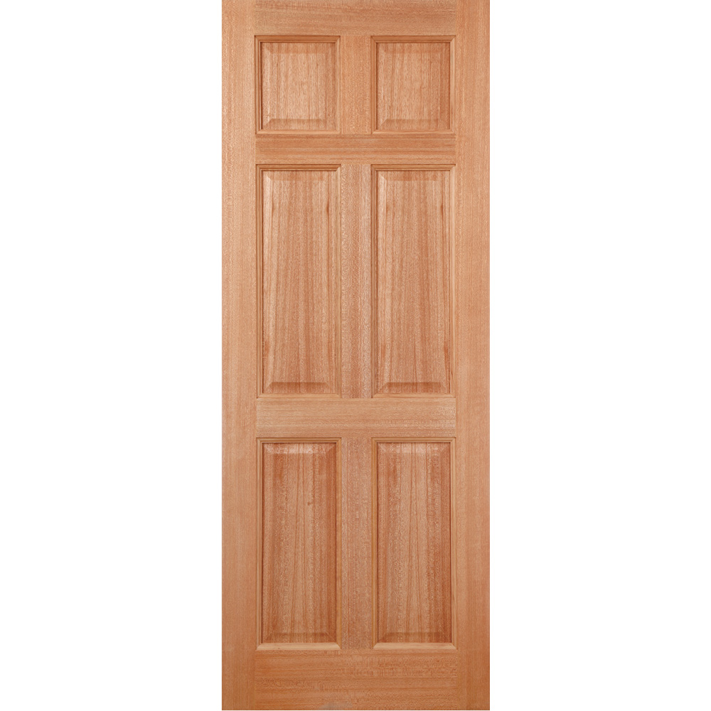 LPD Doors Colonial 6 Panel Hardwood External Door 2057 x 838mm Image 1