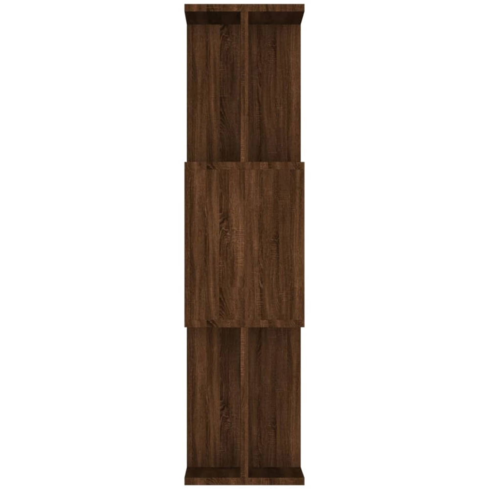 vidaXL 3 Shelf Brown Oak Bookcase Image 5
