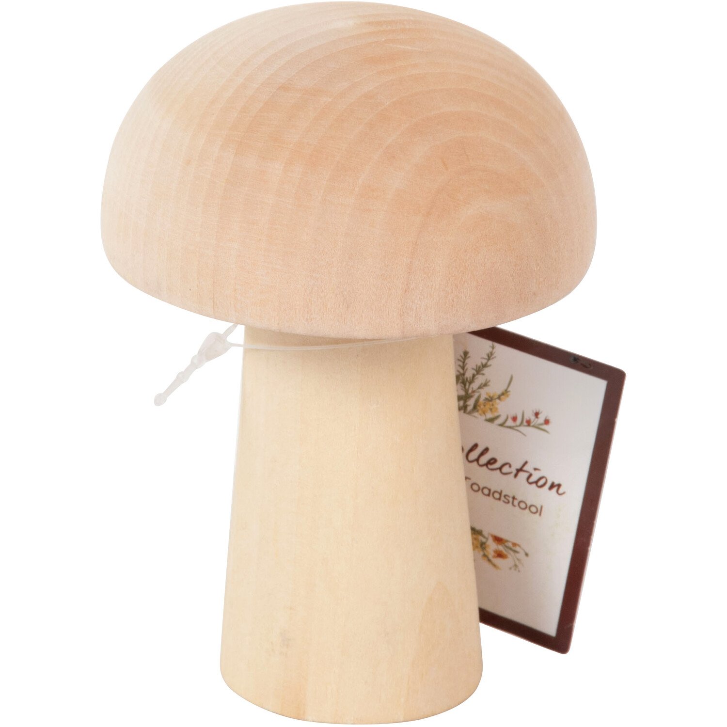 Large Wooden Toadstool Image