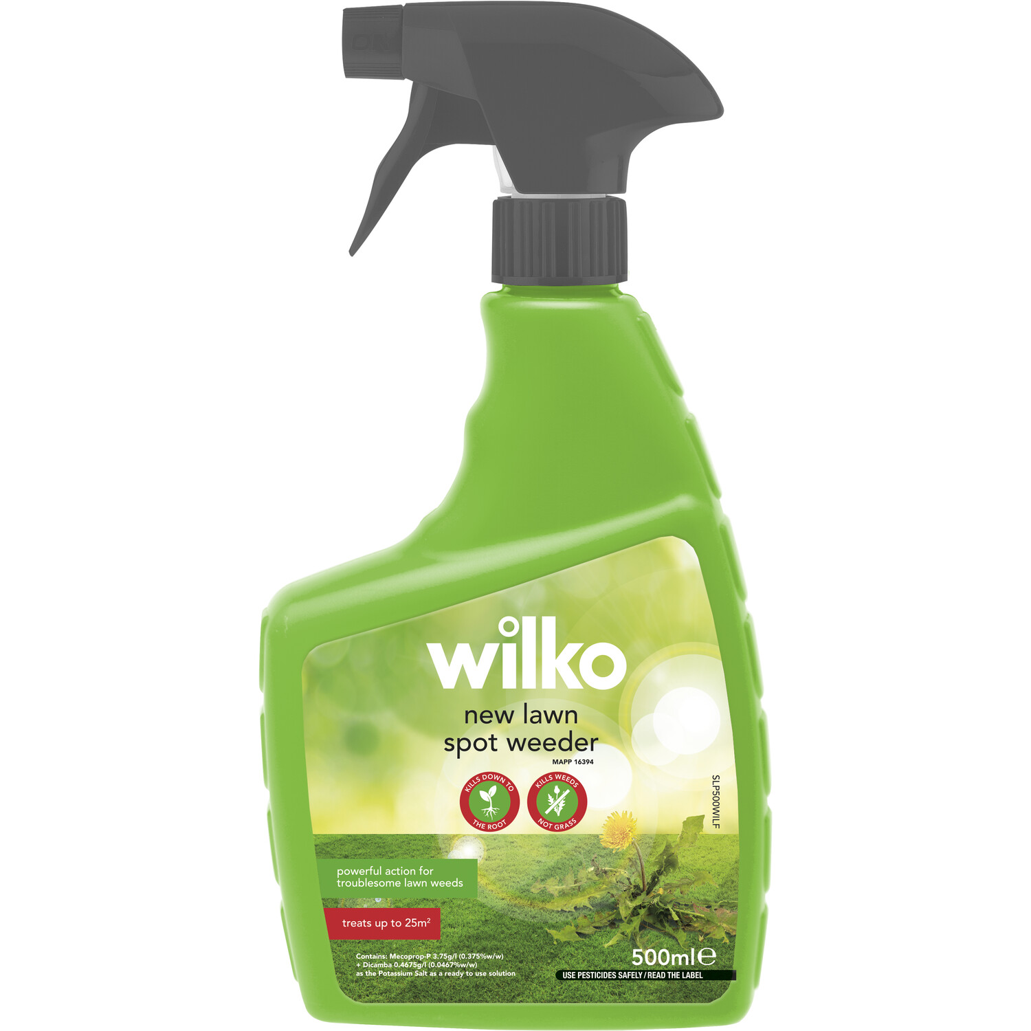 wilko New Lawn Spot Weeder 500ml - Green Image 1