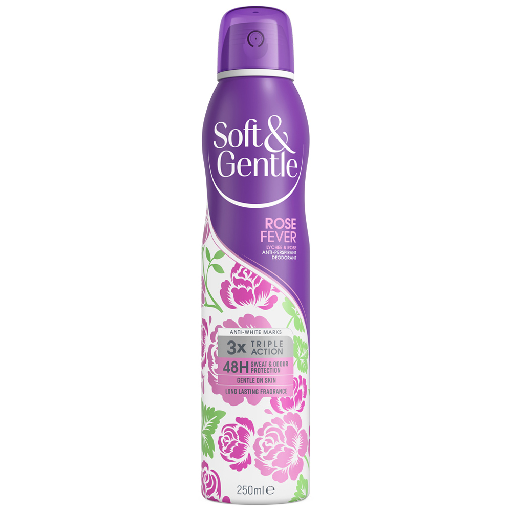 Soft and Gentle Rose Fever Lychee and Rose Anti-Perspirant Deodorant 250ml Image 1