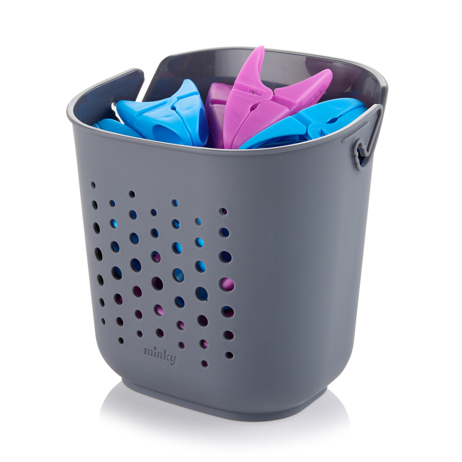 Minky Everyday SureGrip Peg Basket with 24 Pegs Image 5