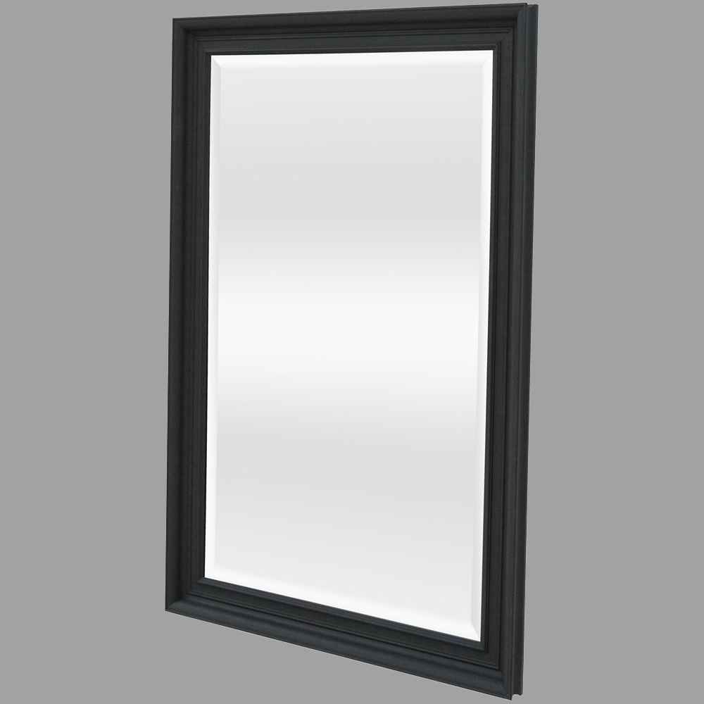 Malvern Bevelled Mirror Black Image 5
