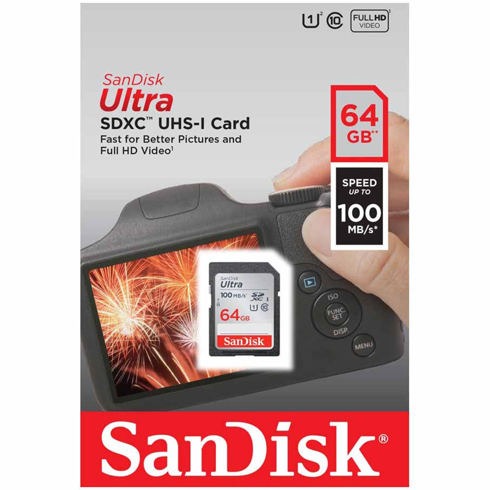 SanDisk Ultra 64GB SDXC 100MB Class 10 Image