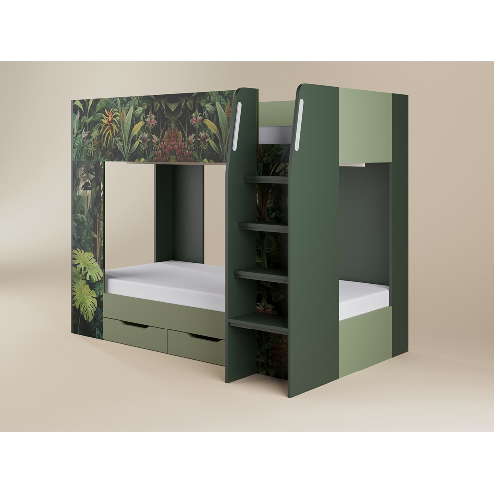 Flair Lorith Jungle Bunk Bed with Drawers Image 3