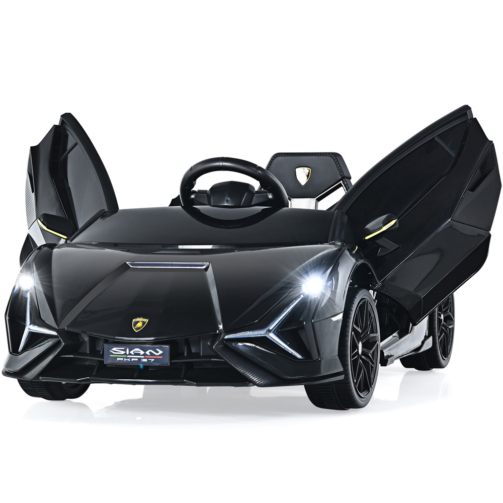 Costway Kids Black Electric Ride On Car with Remote Control 12V Image 3