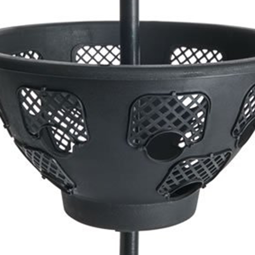 Wilko 2 Tier Black Easy Blooming Basket Image 5