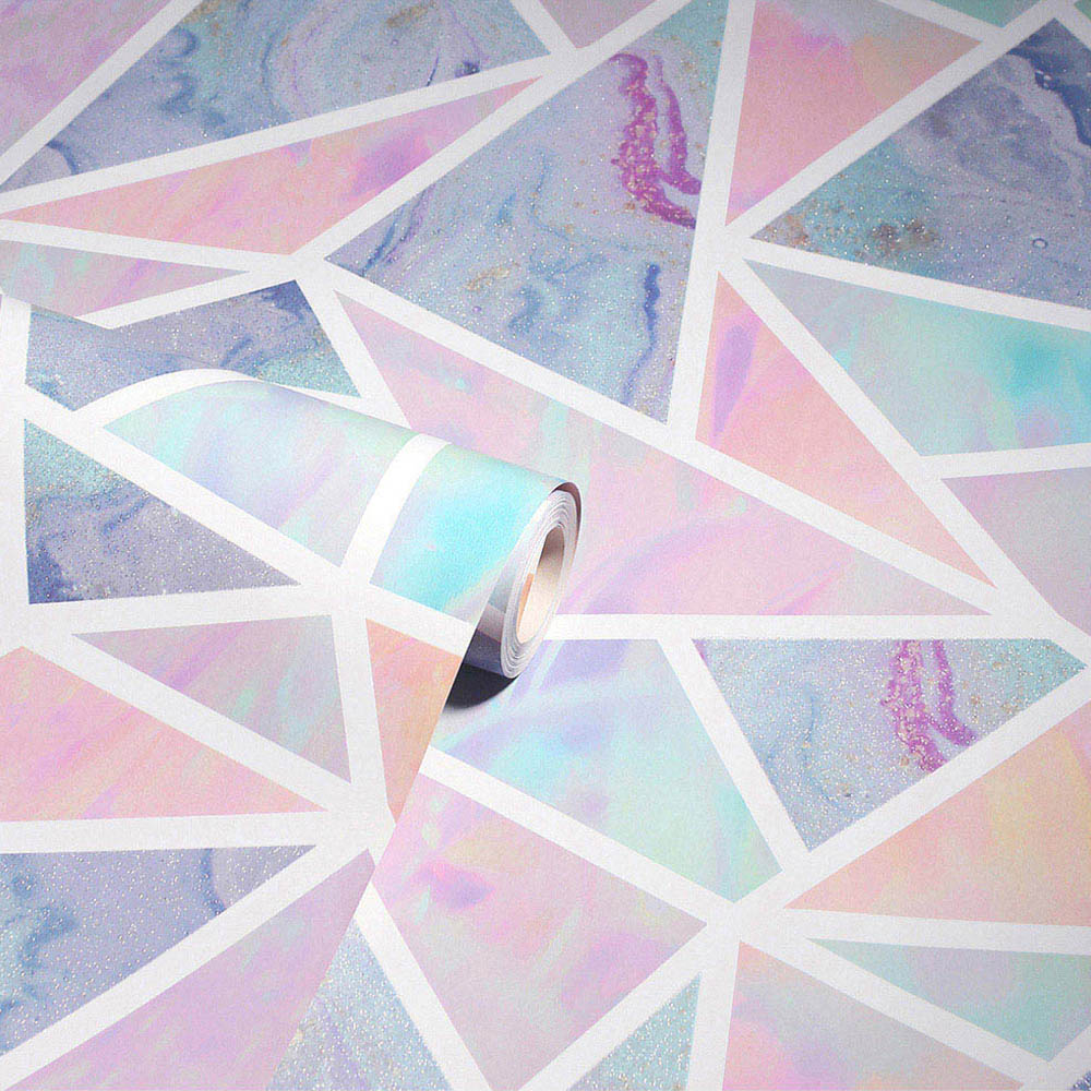 Arthouse Pastel Geometric Multicolour Wallpaper Image 2