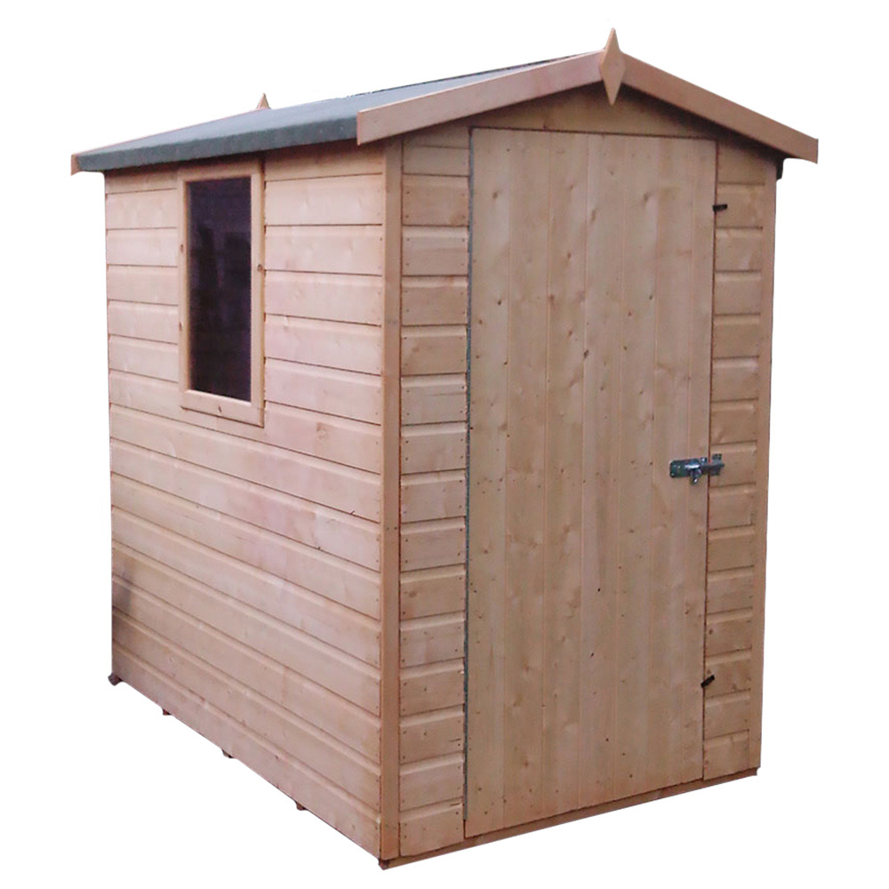 Shire Lewis 6 x 4ft Wooden Shiplap Apex Shed Image 1