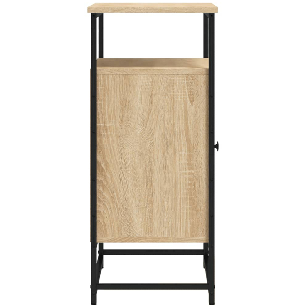 vidaXL Single Door 3 Shelf Sonoma Oak Sideboard Image 7