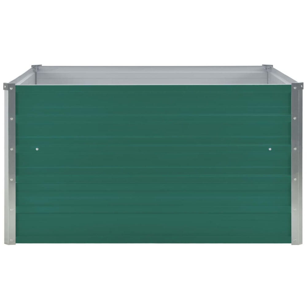 vidaXL Green Galvanised Steel Raised Garden Bed 45 x 100 x 100cm Image 3