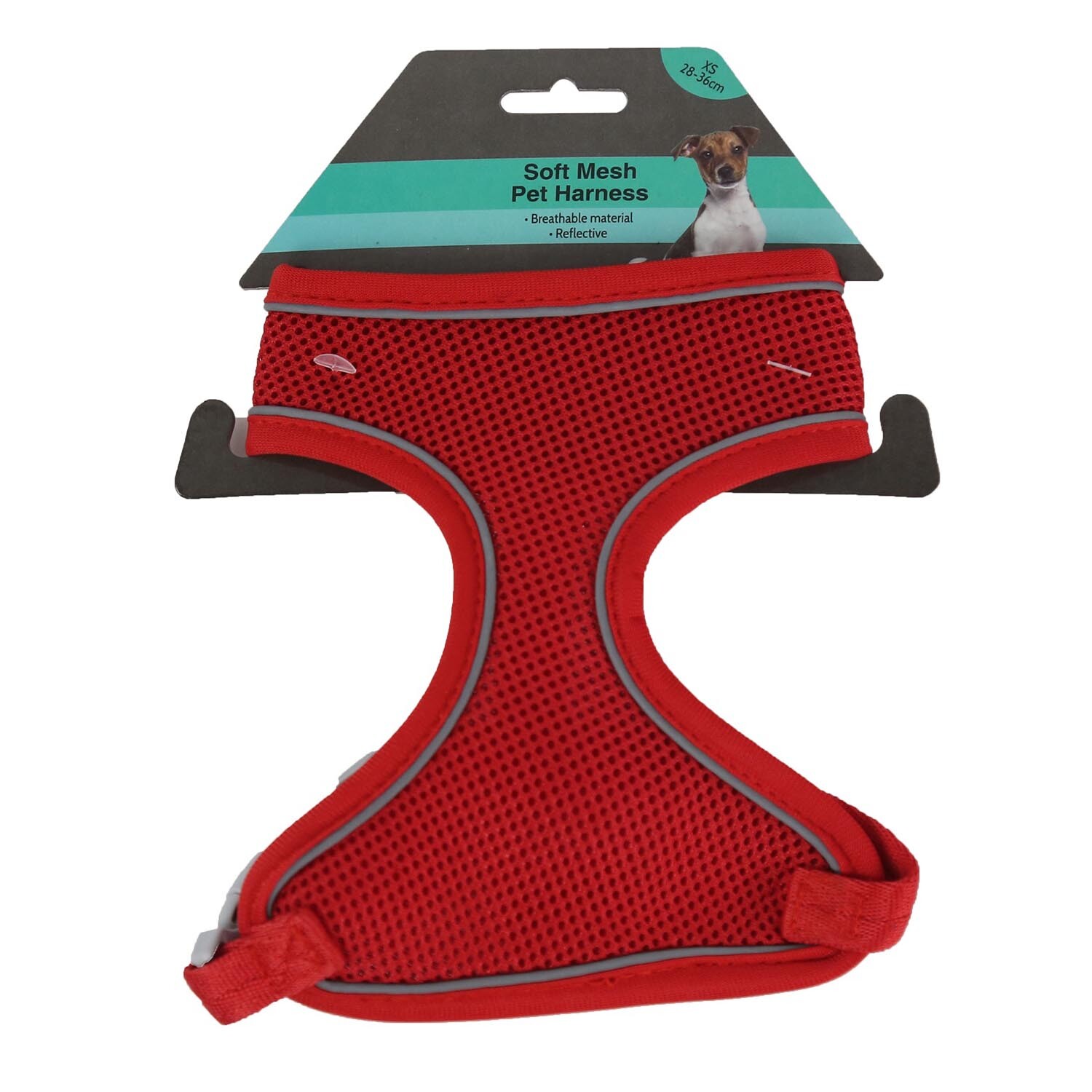 Soft Mesh Pet Harness - Red / Extra Small Image