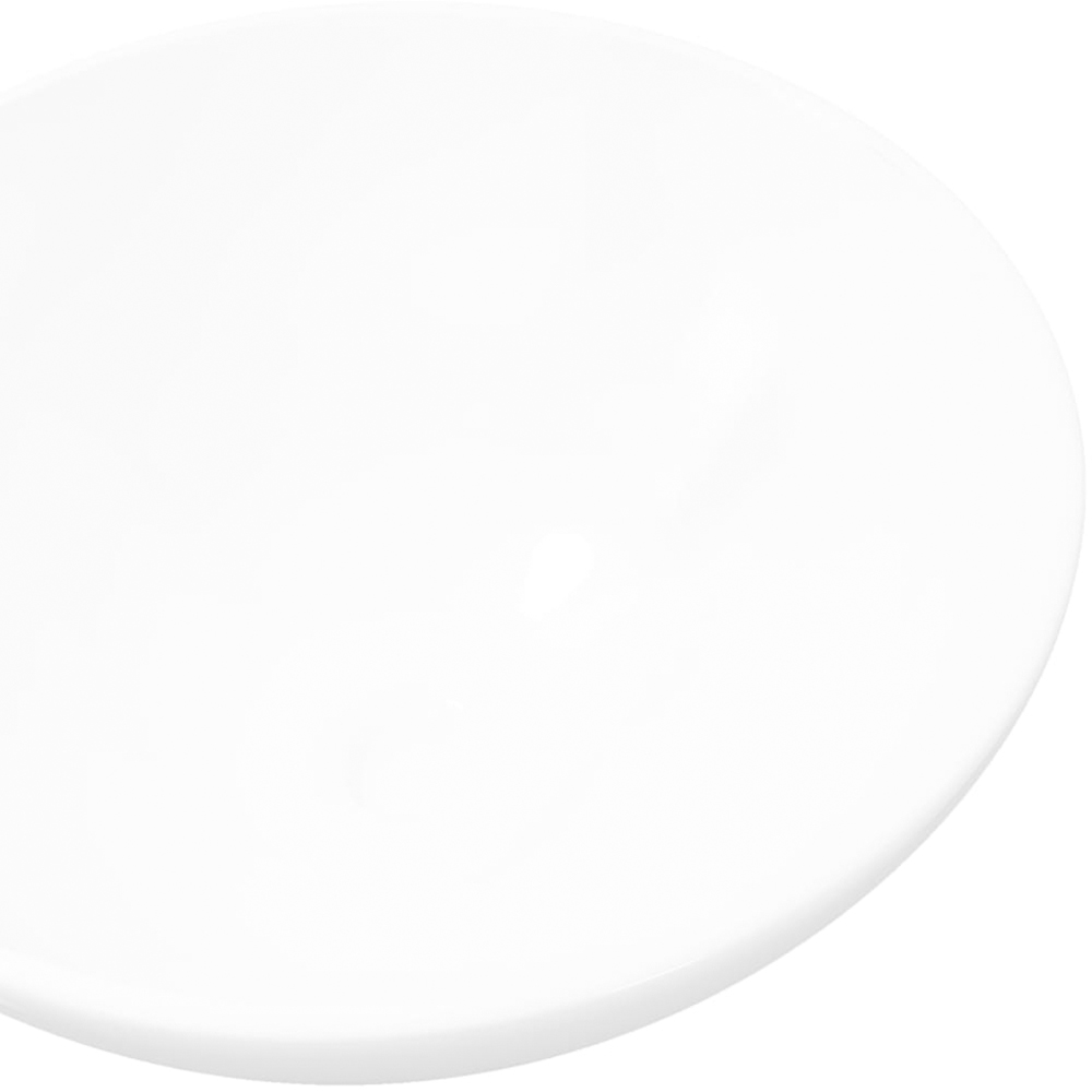 vidaXL White Ceramic Round Bathroom Sink Basin 140 x 325mm Image 3