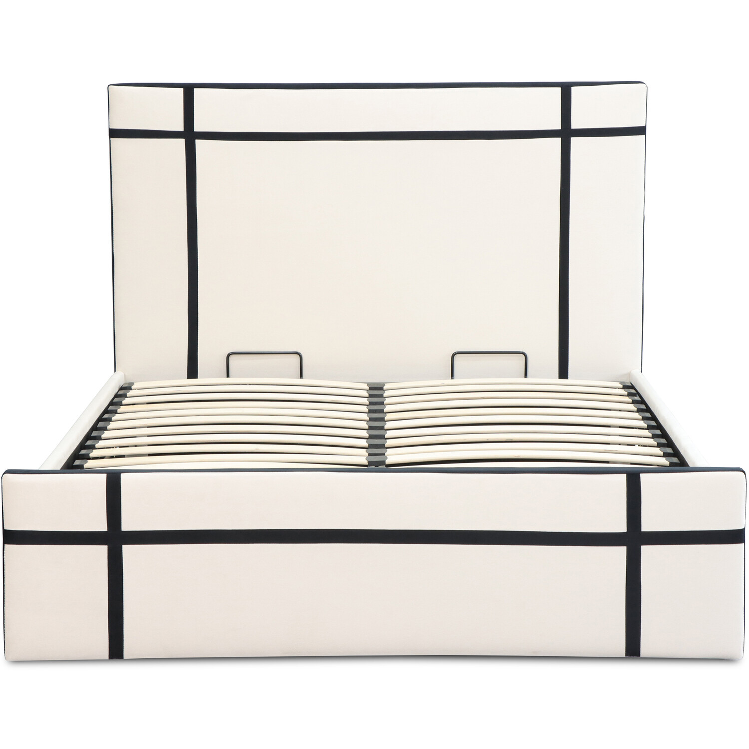 Quinn Double Bed Cream and Black Image 3