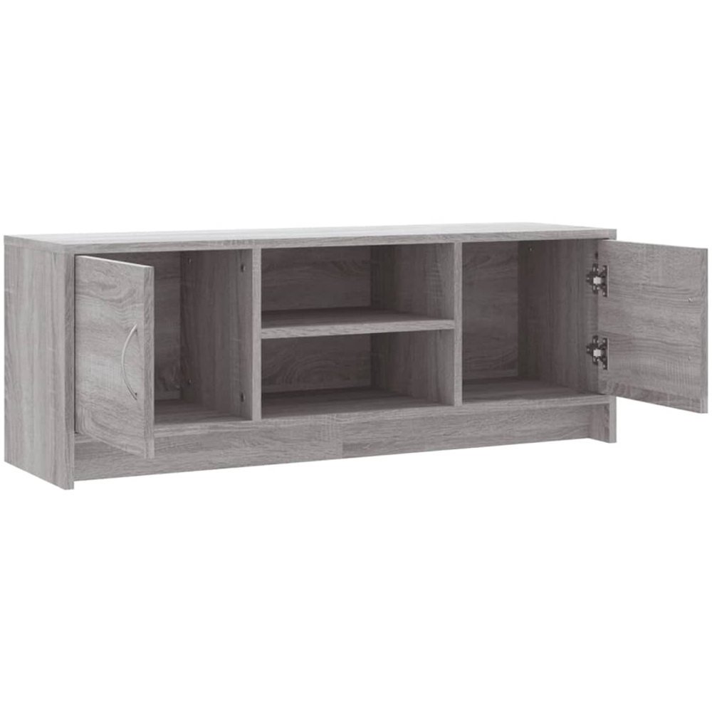 vidaXL 2 Door 2 Shelf Grey Sonoma TV Cabinet Image 4