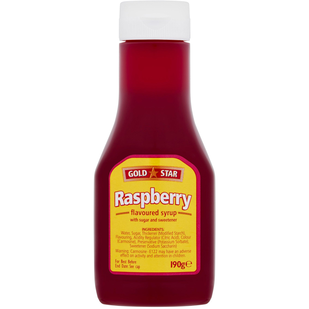 Gold Star Raspberry Syrup 190g Image