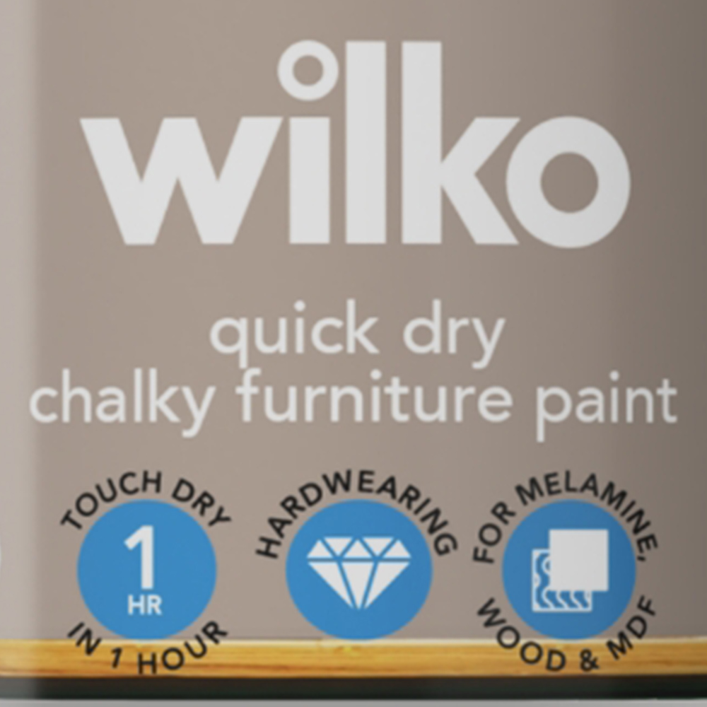 Wilko Quick Dry Mineral Stone Furniture Paint 250ml Image 3