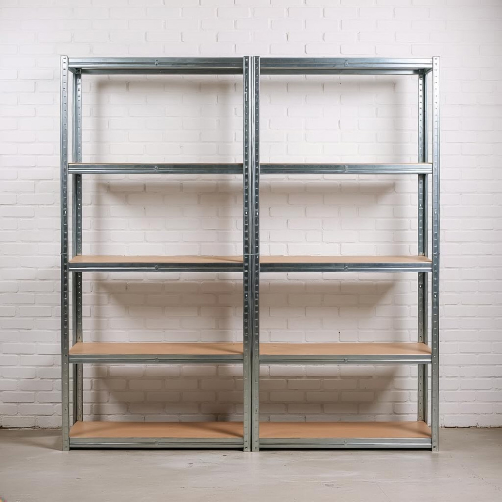 Garden Gear 5 Shelf Galvanised Steel Storage Shelving Unit Image 2