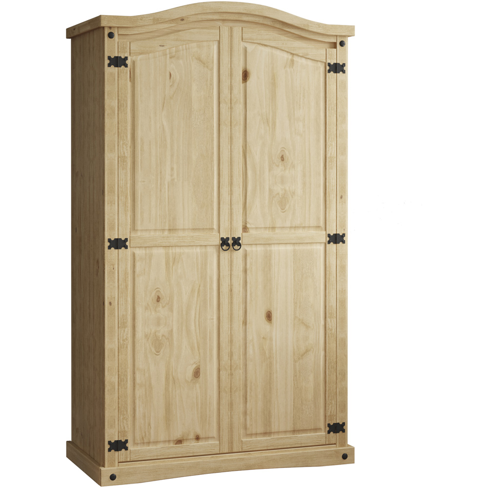 Vida Designs Corona 2 Door Natural Wardrobe Image 2