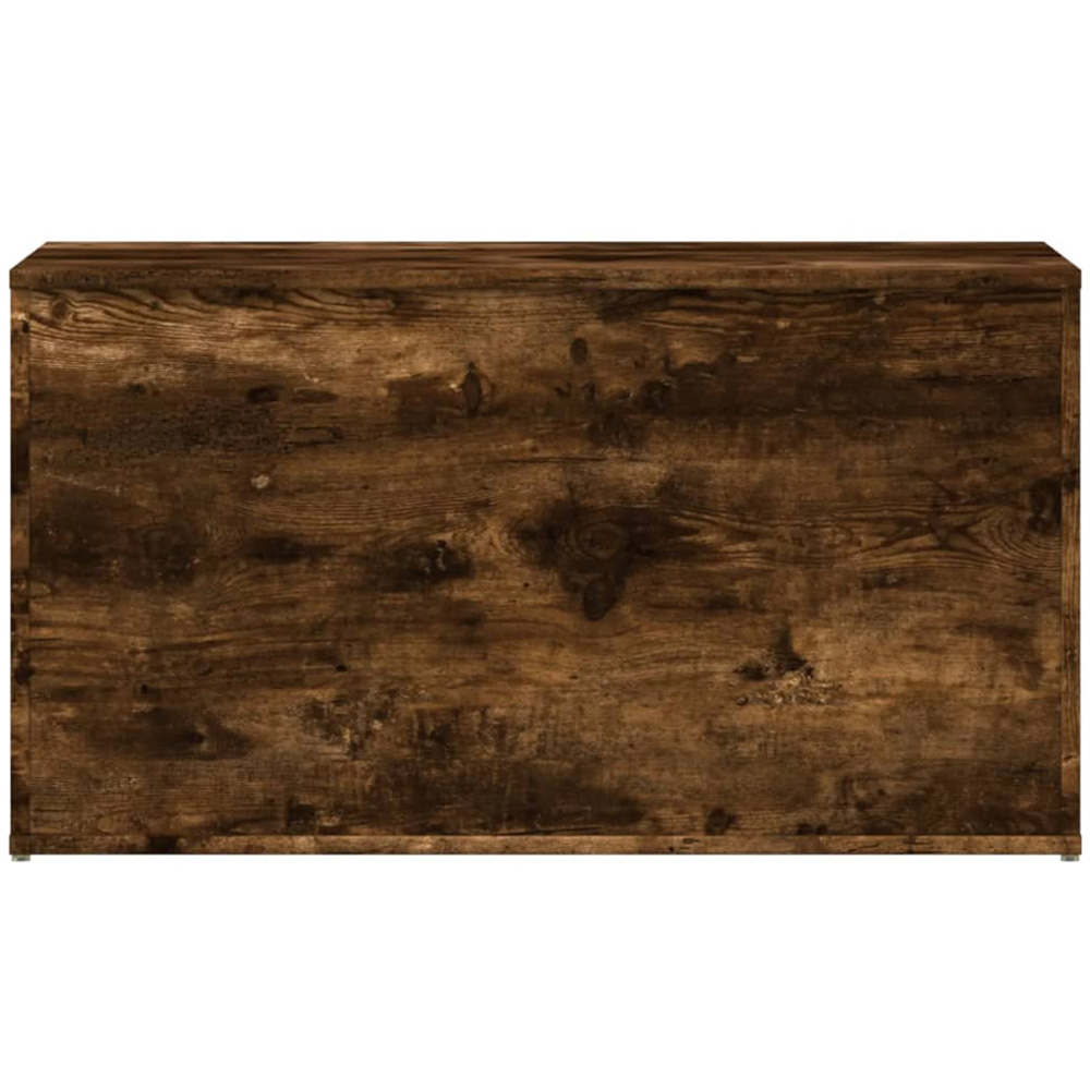 vidaXL Smoked Oak Wooden Storage Chest Image 4