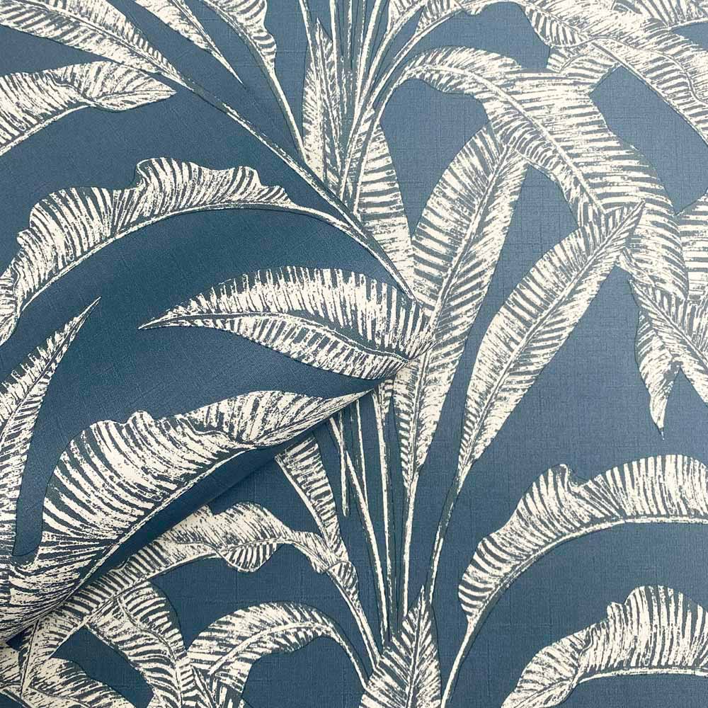Muriva Sansa Leaf Blue Wallpaper Image 2