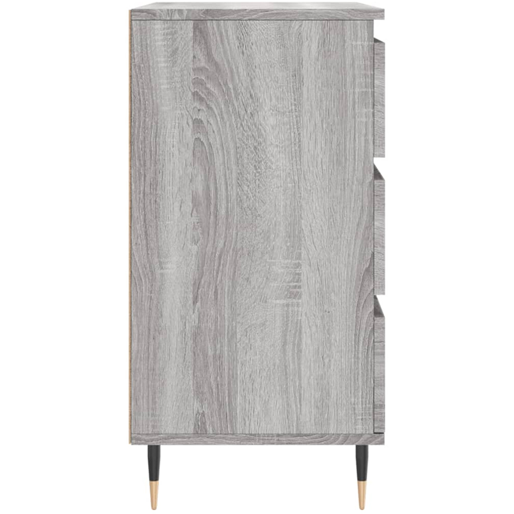 vidaXL 3 Door Grey Sonoma Wooden Sideboard Image 7