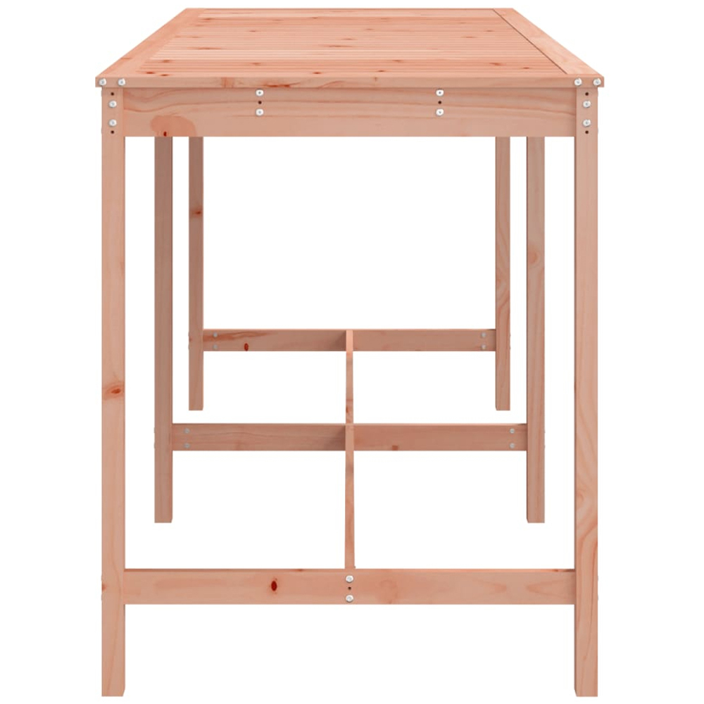 vidaXL 8 Seater Solid Douglas Wood Slatted Garden Dining Table Natural Image 3