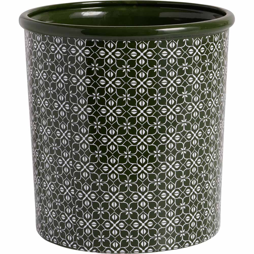 Wilko Colour Tile Decal Pot 25.6 x 27cm Image 1
