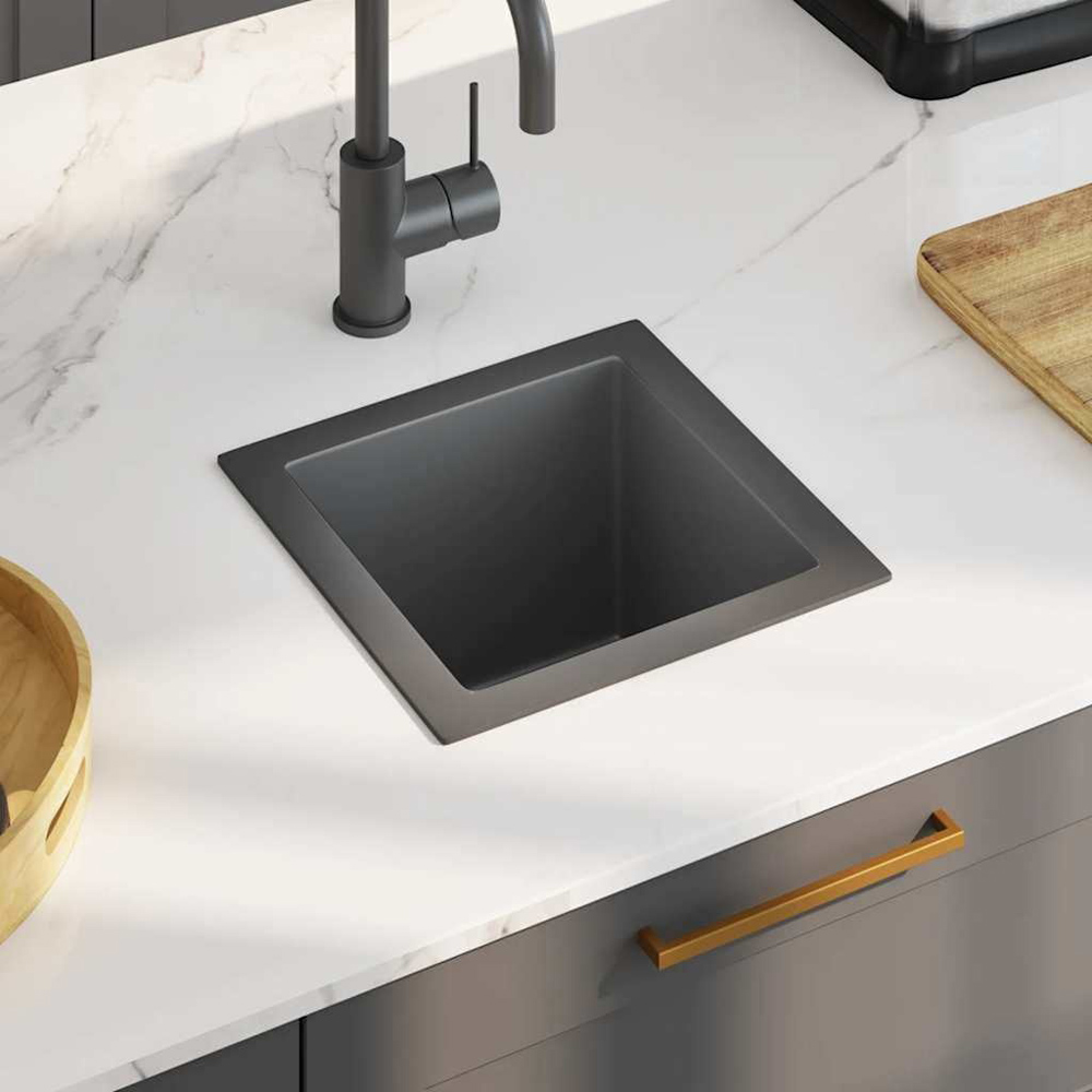 Wallplus Handmade Black Stainless Steel Kitchen Sink Image 2