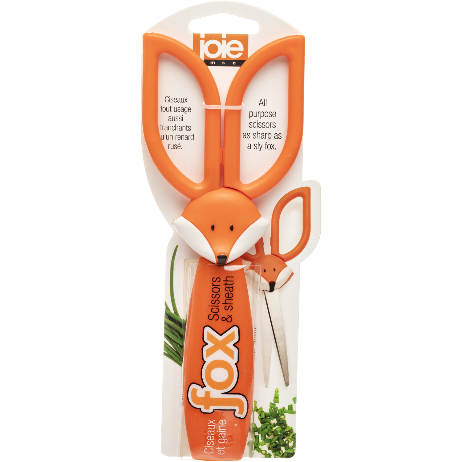 Fox Scissors & Sheath - Orange Image 1
