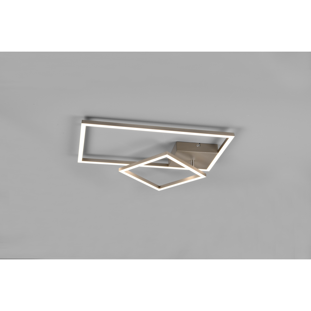 TRIO Padella Matt Nickel LED Ceiling Light Image 3