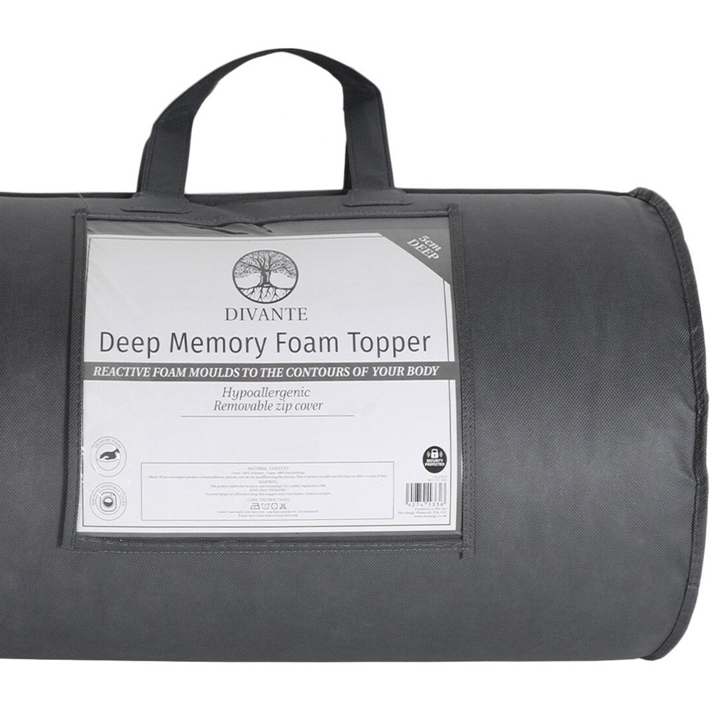 Divante Double Deep Memory Foam Mattress Topper Image 4