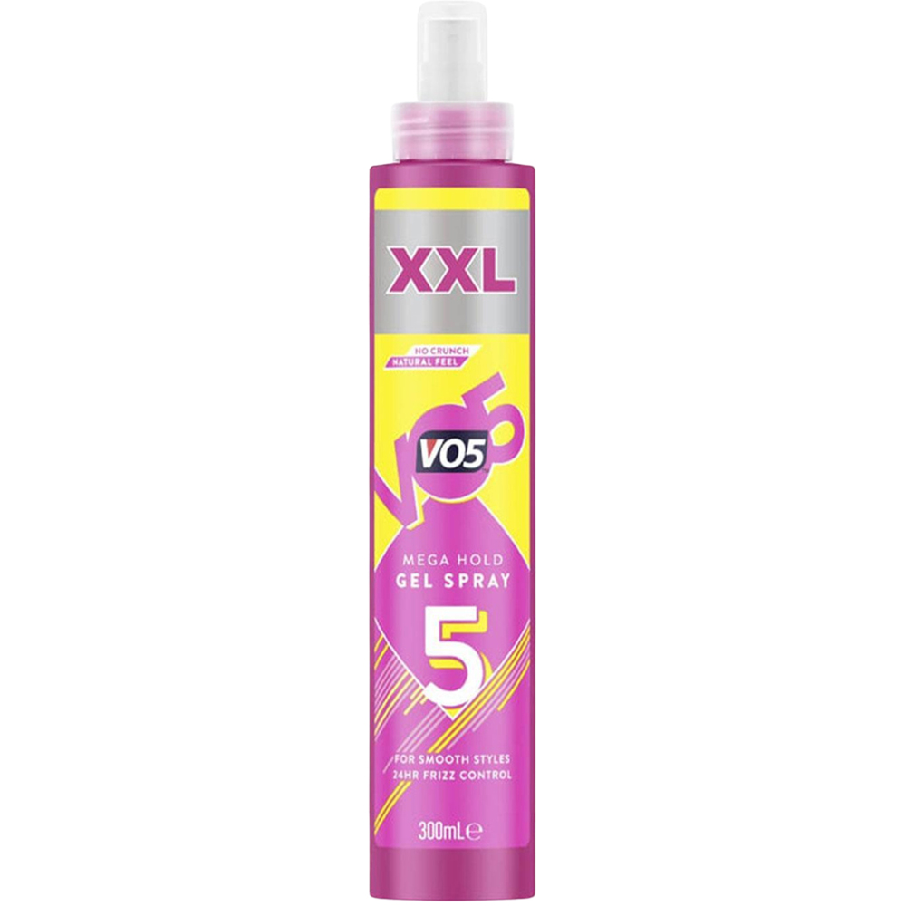 VO5 XXL 72H Slick Styles Long-Lasting Formula Mega Hold Hair Gel Spray 300ml 6 Pack Image 3