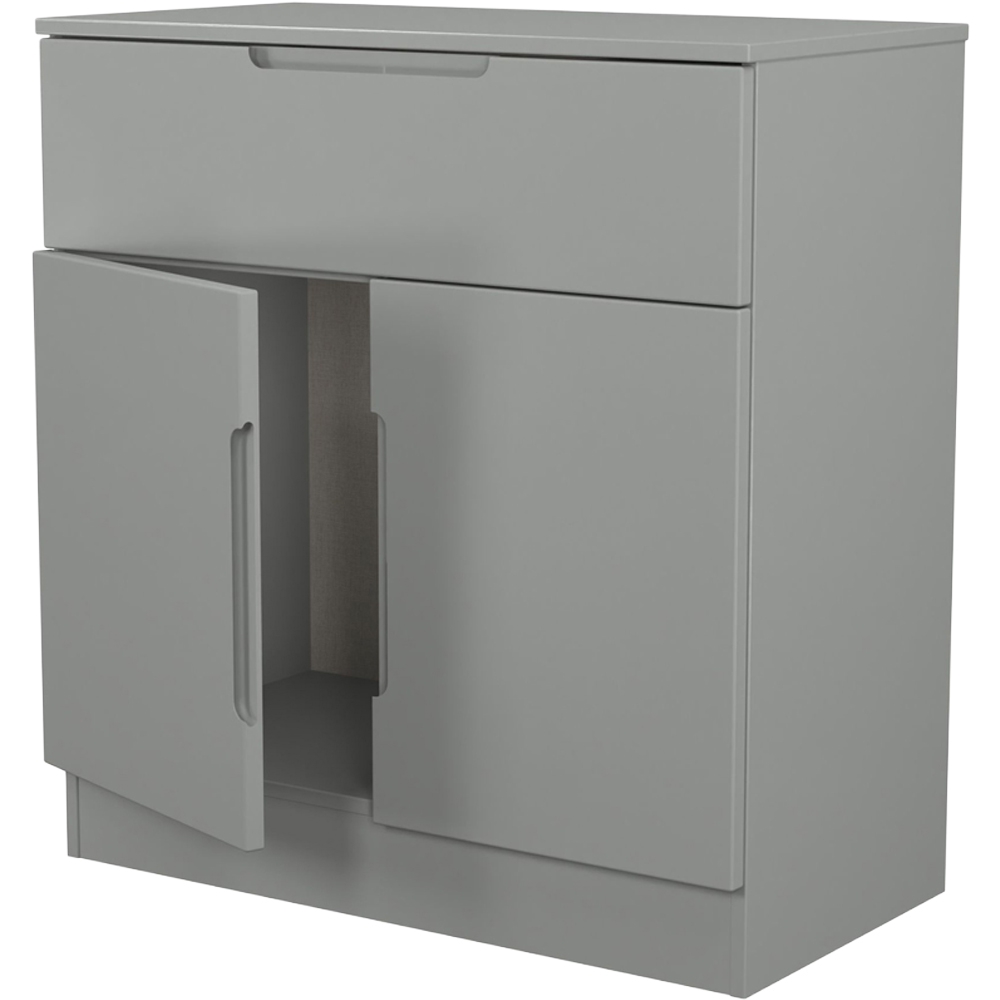 Crowndale Milan 2 Door Single Drawer Dusk Grey Sideboard Ready Assembled Image 6