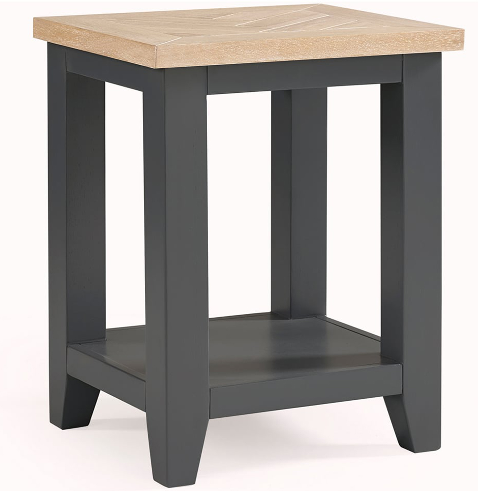 Julian Bowen Bordeaux Dark Grey Lamp Table Image 2