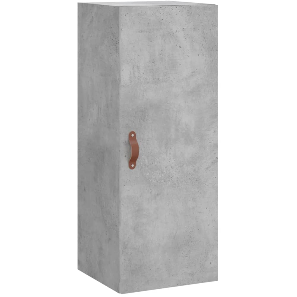 vidaXL Single Door 3 Drawer Concrete Grey Highboard Image 7
