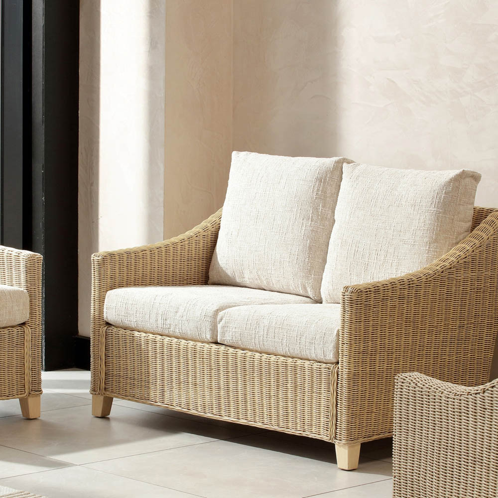 Desser Furniture Dijon 2 Seater Cotton Cream Sofa Image 6