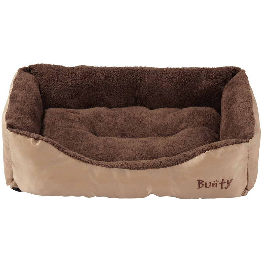 Bunty Deluxe Large Cream Soft Pet Basket Bed Image 3