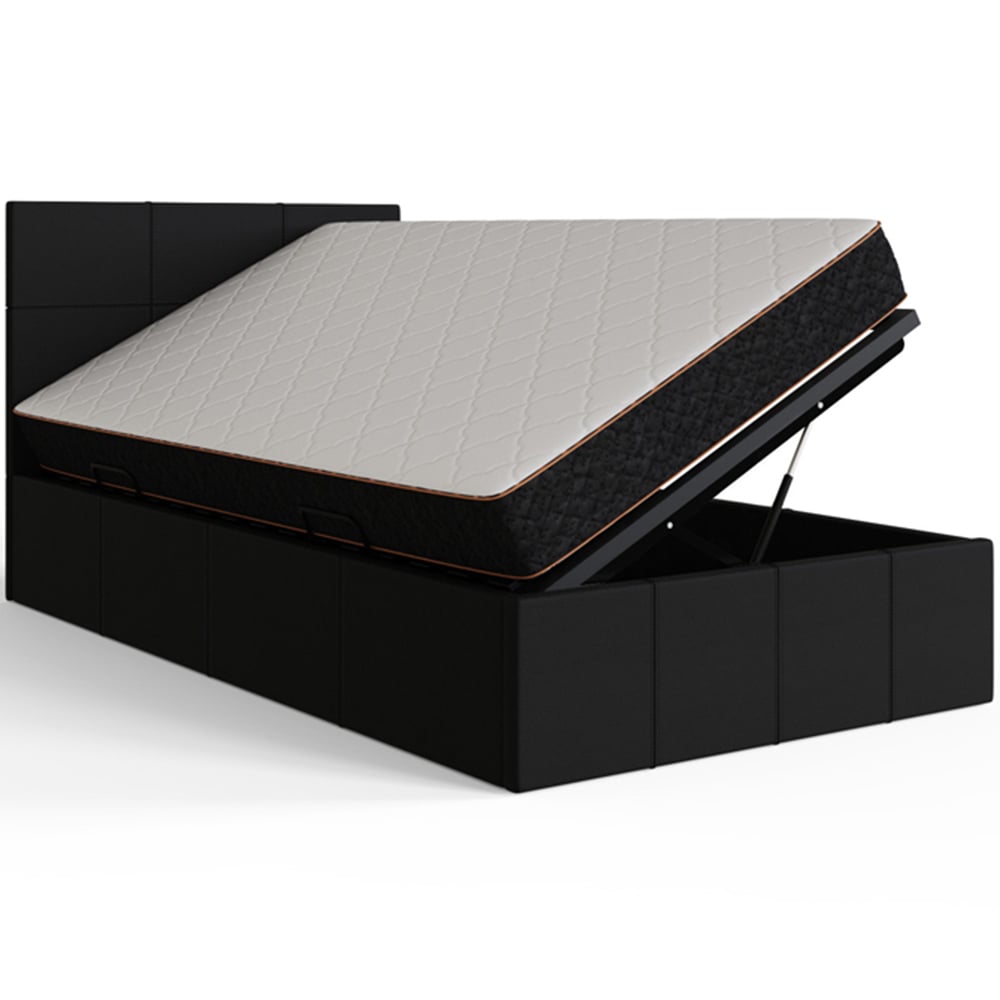 GFW Single Black Side Lift Ottoman Bed Image 4