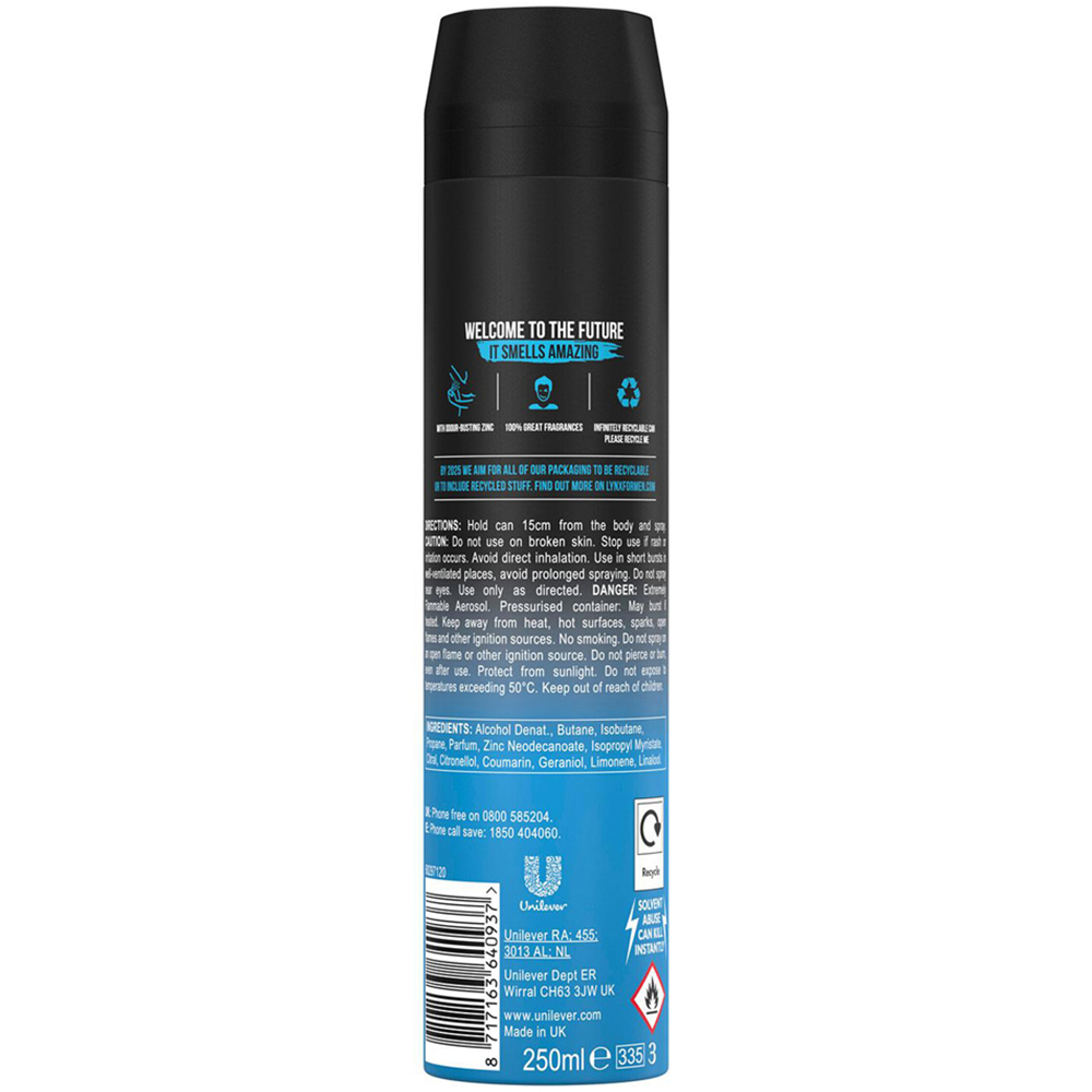 Lynx Ice Chill Iced Mint and Lemon Shower Gel 500ml and Body Spray 250ml 6 Pack Image 6