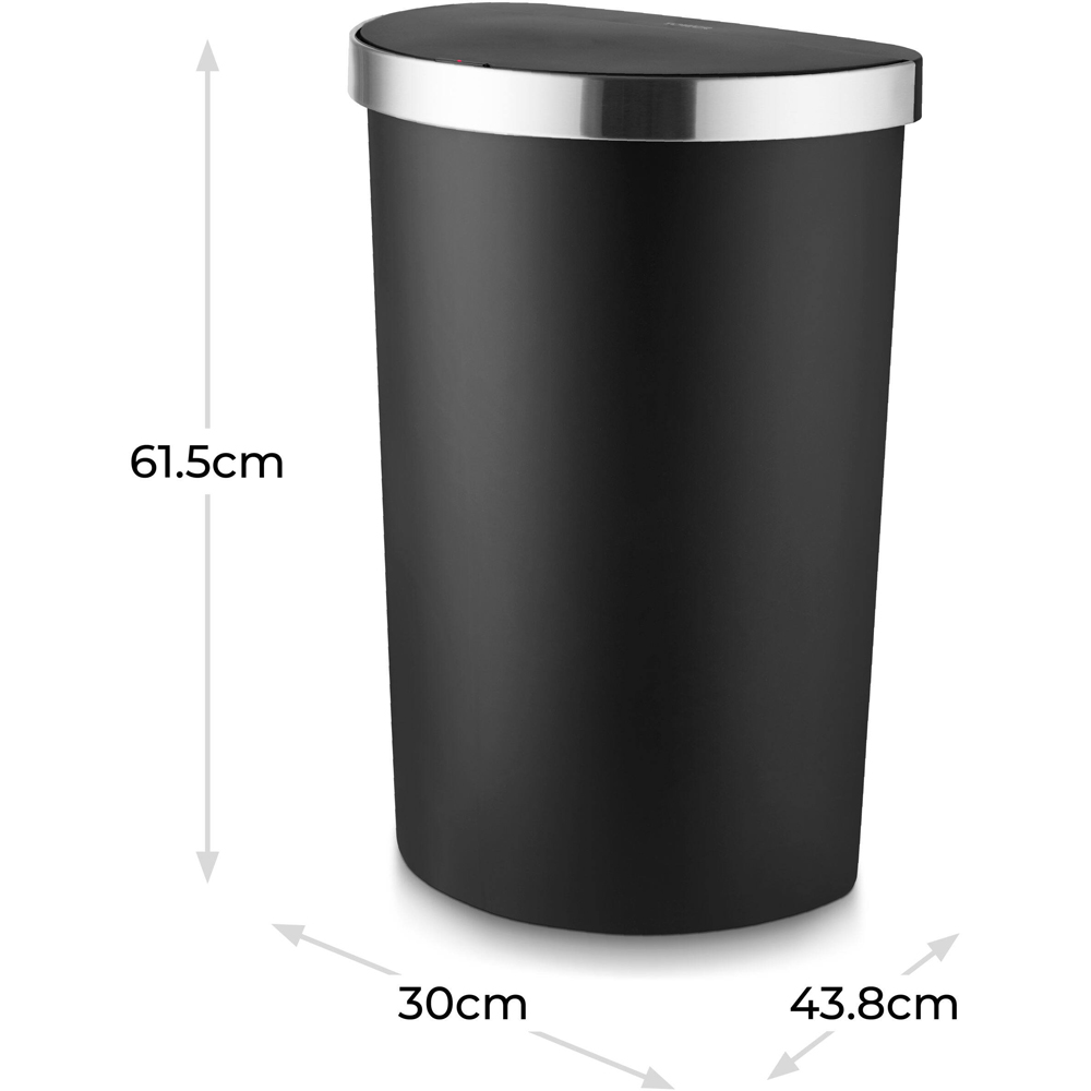 Tower Black Curved ABS Sensor Bin 50L Image 8