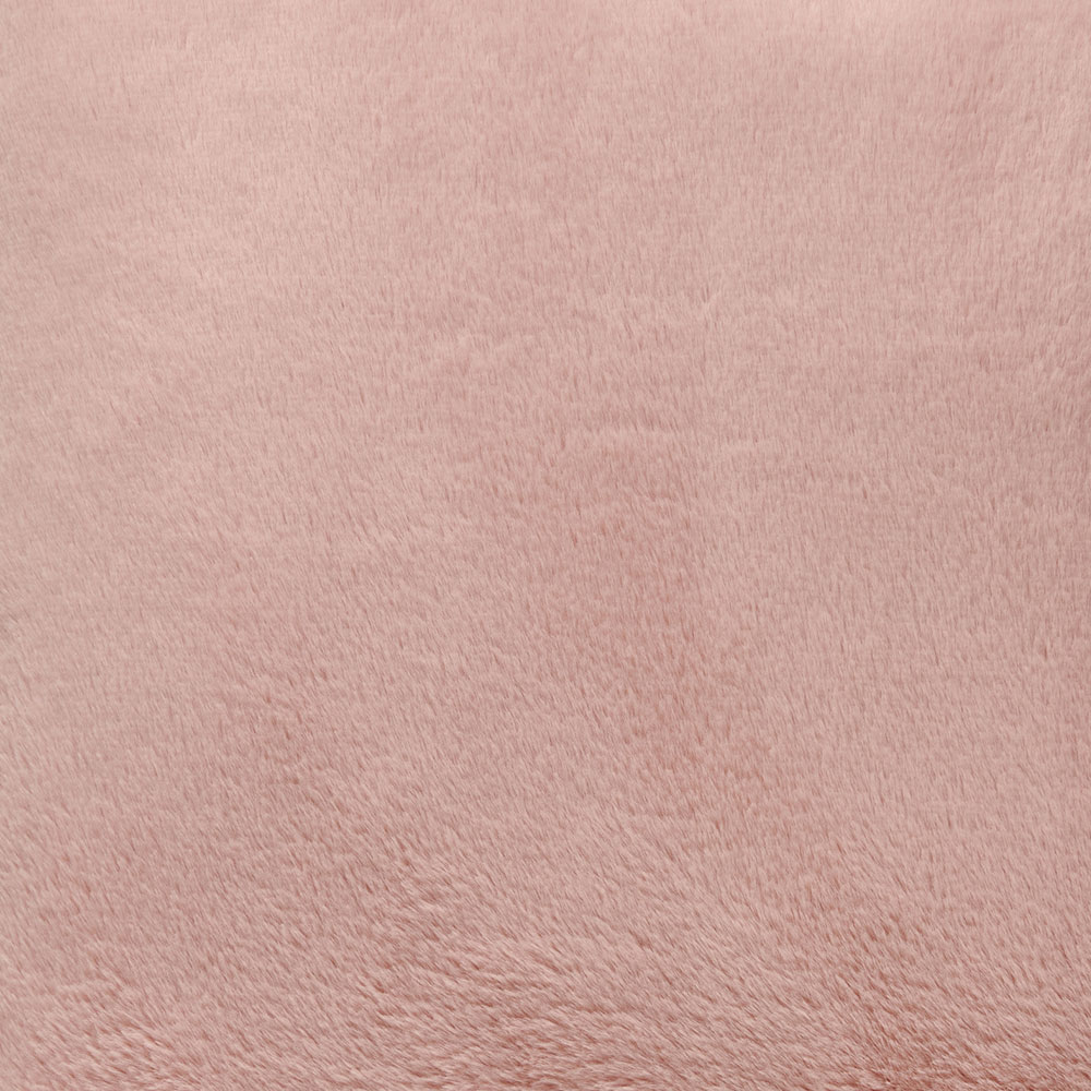 Wilko Pink Faux Fur Cushion 55x55cm Image 6