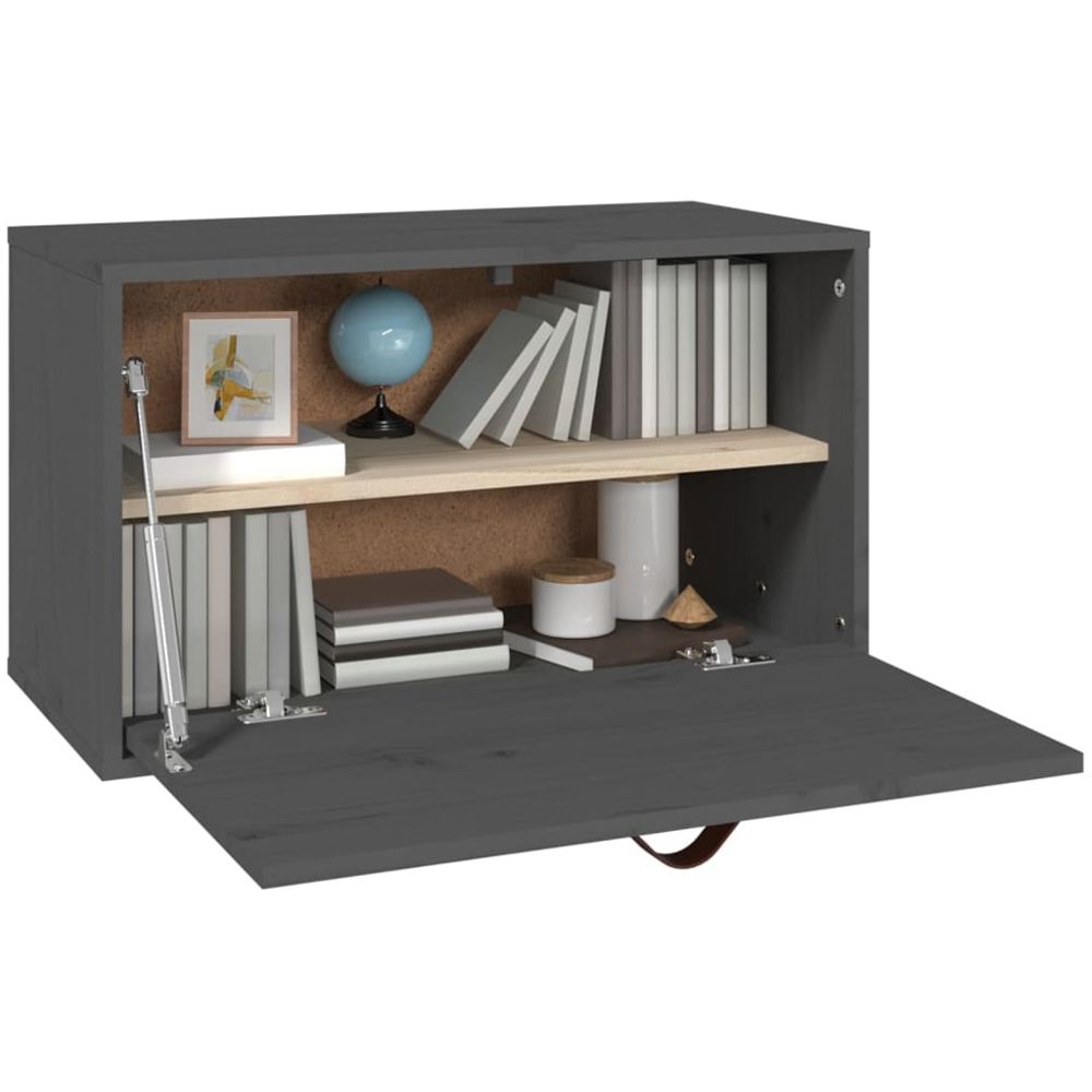 vidaXL Single Door Grey Wall Cabinet Image 6